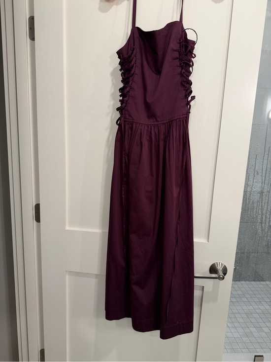 Damson Madder Dresses & Skirts - NWT Damson Madder Organic Cotton Angelina Midi Dress with Side Lace-Up